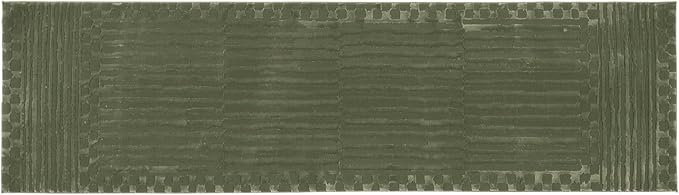 Revival Rugs Soloba 2'7"x9' Machine Washable Runner Rug for Hallway Entryway - 100% Recycled Oeko-TEX Certified, Medium Pile, Green