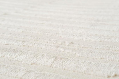 Revival Rugs Soloba 5'3"x7'10" Washable Area Rug for Living Room Bedroom - 100% Recycled Oeko-TEX Certified, Medium Pile, Beige, Cream