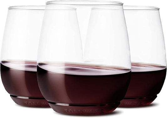 TOSSWARE POP 14oz Vino Set of 252, Recyclable, Unbreakable & Crystal Clear Plastic Wine Glasses