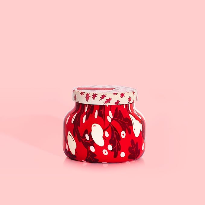 Capri Blue Pattern Play Signature Holiday Candle - Luxury Holiday Scented Candle for Home- Long Lasting Soy Wax Blend - Comes in Decorative Glass Jar (Apple Cider Social, 8 oz)