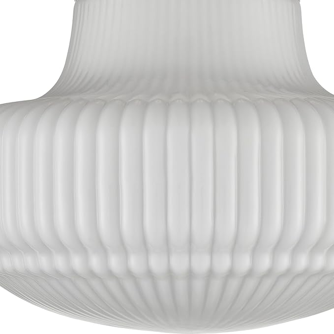 CLAXY Modern Gold Schoolhouse Ceiling Light Semi-Flush Mount Ceiling Light Fixture Milk Glass Lamp for Hallway Entryway Bedroom Kitchen