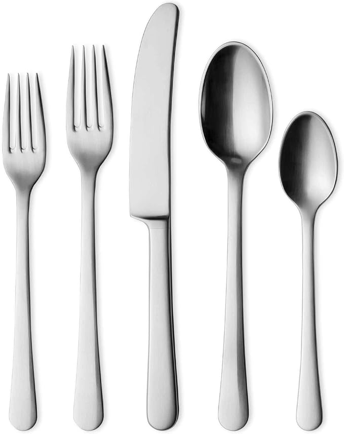 Georg Jensen Copenhagen 5-Piece Stainless Steel Flatware, 18/8