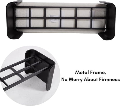 DUOMAY Modern Chenille Bedroom Bench, 49" Wide Long Entryway Bench with Solid Wood Legs Upholstered Dining Bench Ottoman for Living Room Indoor, Green