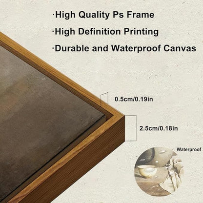 KB KBART Framed Vintage Rustic Kitchen Sign Canvas Painting, Country Wall Decor, Farmhouse Wall Art Prints(9in x 11in) for Multiple Rooms & Gallery