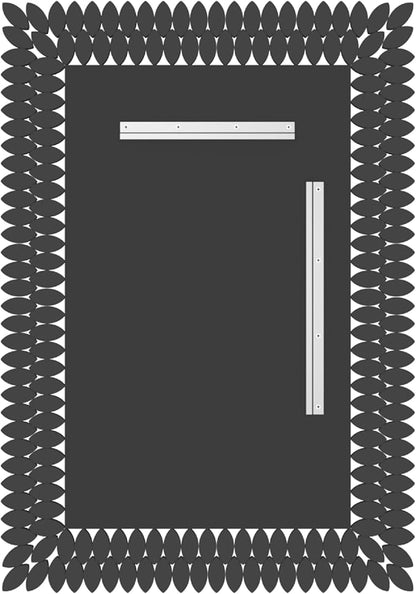 Kelly Miller Large Jeweled Wall Mirror for Wall Decor, 28"x40" Luxury Sparkling Diamond Mirror Beveled Modern Wall Decoration for Bathroom, Living Room, Bedroom, Hallway, Entryway