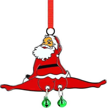 FLYAB White Elephant Gifts for Adults Funny Christmas Ornaments 2025 Jingle My Bells Metal Hanging Ornament for Xmas Tree Decorations Exchange Funny Gifts for Adults Friends Sister Teens