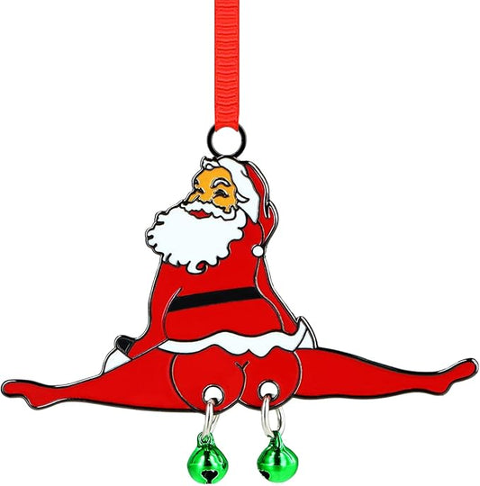 FLYAB White Elephant Gifts for Adults Funny Christmas Ornaments 2025 Jingle My Bells Metal Hanging Ornament for Xmas Tree Decorations Exchange Funny Gifts for Adults Friends Sister Teens
