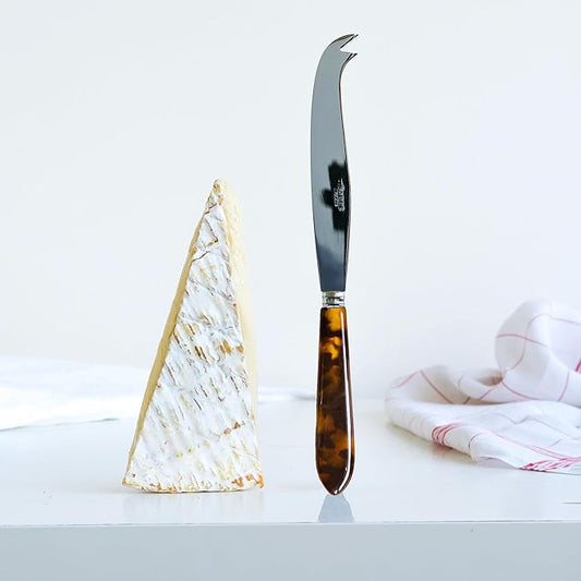 Cheese Knife 9.4 inches - Tortue Collection - Stainless Steel & Acrylic - Dishwasher Safe - Scaled Effect