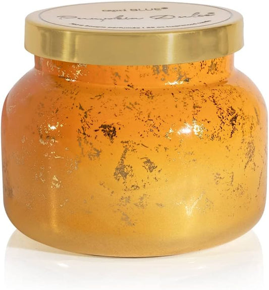 Capri Blue Glimmer Jar Candles - Luxury Holiday Scented Candles for Home - Long Lasting Soy Wax Blend - Scented Holiday & Home Decor - Pumpkin Dulce Oversized Signature Jar (28 oz)