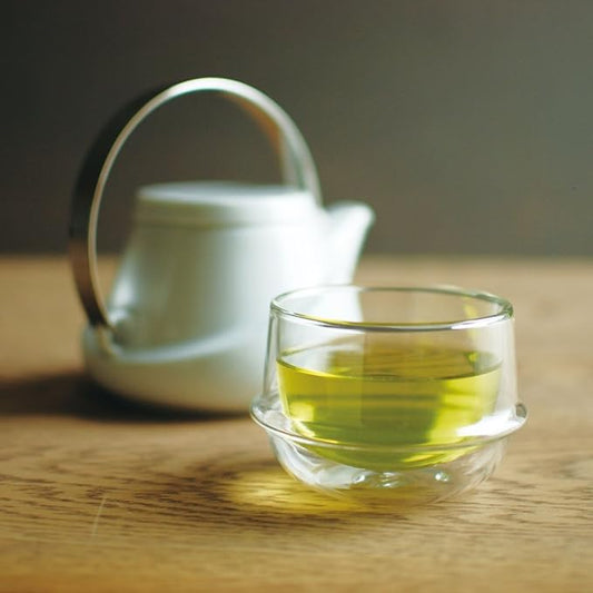 KINTO 23105 KRONOS Double Wall Tea Cup, 6.8 fl oz (200 ml), Heat-Resistant Glass, Microwave and Dishwasher Safe, Gift, Present