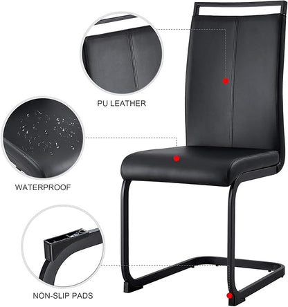 Glass Dining Table Set for 8, 71" Dining Table Set for 8, Dining Room Table and Chairs for Home