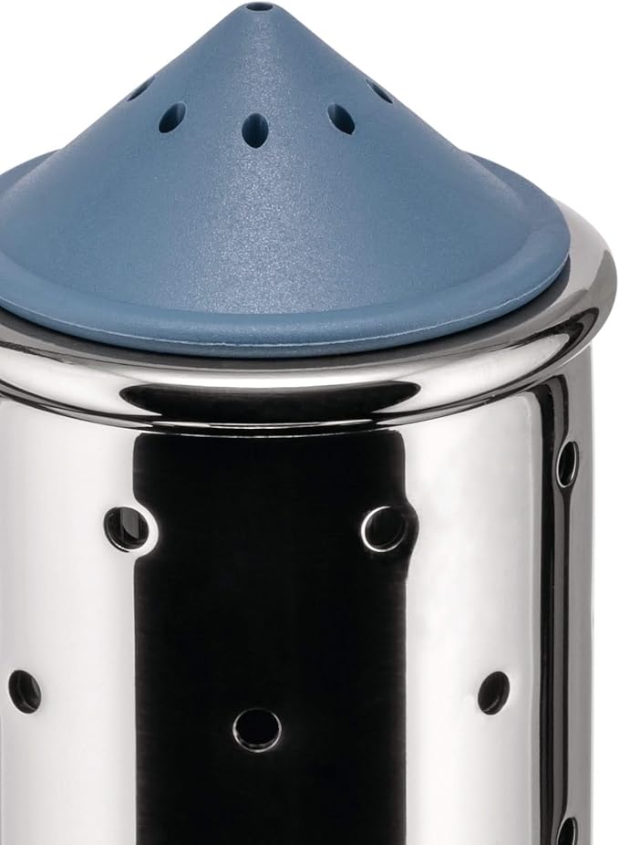 Alessi Michael Graves Salt Shaker - MGSAL, White, 6.3cm diameter, 11.3cm high