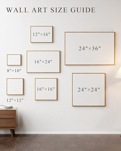 ARPEOTCY Framed Canvas Wall Art Prints, 24×36 Inch, Vintage Monet Prints for Wall Decor, Large Hanging Art for Bedroom, Living Room, Bathroom, Office