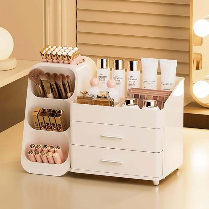 Makeup Organizer with Drawers for Vanity,Spacious Cosmetic Display Case,Perfect Storage Solution for Your Beauty Essential