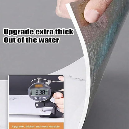 10pcs Marble Peel and Stick Backsplash Waterproof Washroom Wall Panels, Peel and Stick Tile, PVC Foam Wall Panels for Kitchen,Bathroom,Living Room,White and Grey(Not Real Tile,11.8" x 11.8")