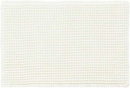 Cream White Bathroom Rugs, Waffle Bath Mat Non Slip Washable Super Absorbent Quick Dry Boho Farmhouse Bathroom Decor, 36"x24" Cream White