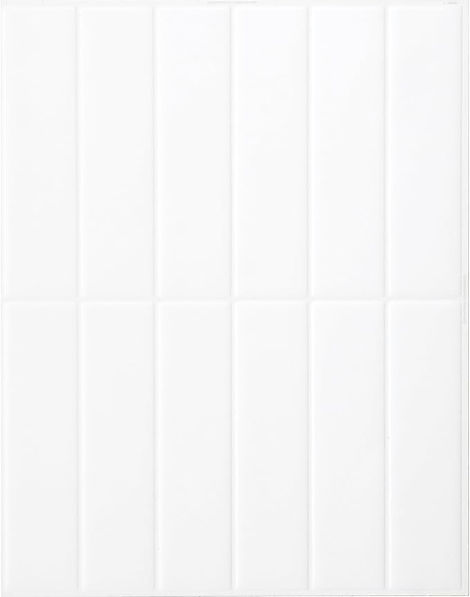 SMART TILES Peel and Stick Backsplash - 5 Sheets of 11.43" x 9" - 3D Adhesive Peel and Stick Tile Backsplash for Kitchen, Bathroom, Wall Tile