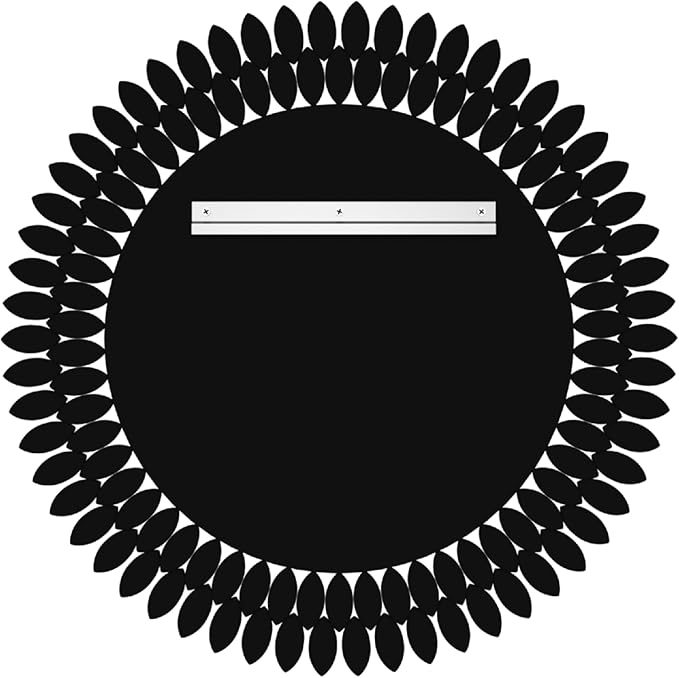 Kelly Miller Jeweled Mirror for Wall Mirror, 28 Inch Round Luxury Mirror with Sparkling Diamonds Beveled Modern Wall Decor for Bathroom, Living Room, Bedroom, Hallway