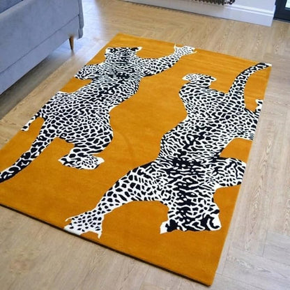 Hand Tufted Modern & Unique Animal Rugs 100% Wool, Soft and Durable Rugs for Your Living Room, Bedroom,Hall Or Any Room (Multi Colour E1, 7 X 10 Feet)