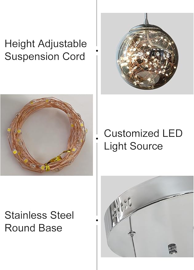 Long Chandeliers for High Ceilings,Modern Crystal Pendant Light,Raindrop Drop Lamp,Hanging Lighting Fixtures for Spiral Staircase,Foyer,Entryway,Living Room