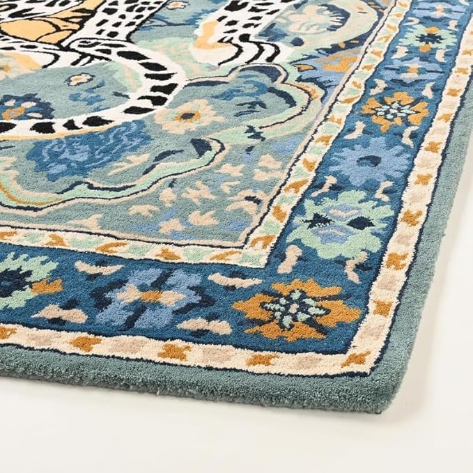 Hand Tufted Modern & Unique Animal Rugs 100% Wool, Soft and Durable Rugs for Your Living Room, Bedroom,Hall Or Any Room (Multi Colour HG1, 6 X 9 Feet)