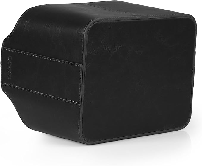 Londo PU Leather Remote Control Holder, Office Supplies Desk Organizer with Tablet Slot, Makeup Brush and Utensils Cube, Large Capacity Desk Caddy with 5 Compartments