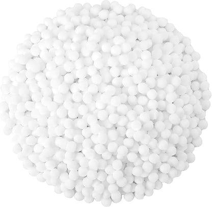 SEPGLITTER Christmas Pom Poms Balls, 1000 Pieces Light White Pompoms Pom Poms for Crafts Making DIY Holiday Christmas Decorations Supplies (0.4 inch/1 cm )