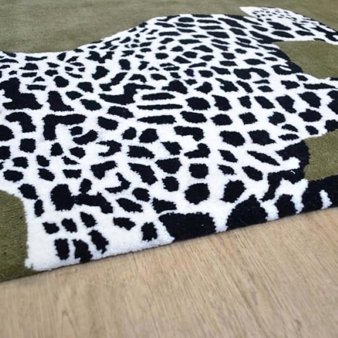 Hand Tufted Modern & Unique Animal Rugs 100% Wool, Soft and Durable Rugs for Your Living Room, Bedroom,Hall Or Any Room (Multi Colour T1, 5 X 8 Feet)