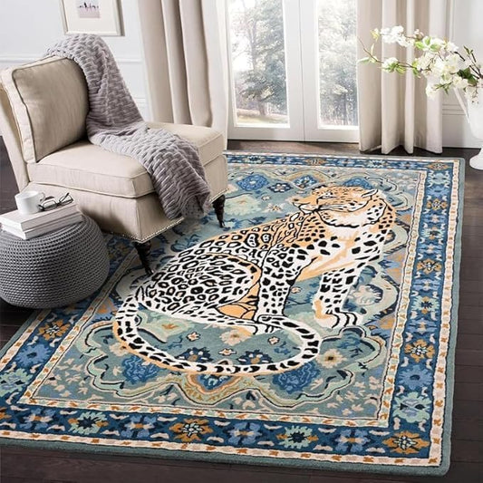 Hand Tufted Modern & Unique Animal Rugs 100% Wool, Soft and Durable Rugs for Your Living Room, Bedroom,Hall Or Any Room (Multi Colour HG1, 10 X 13 Feet)
