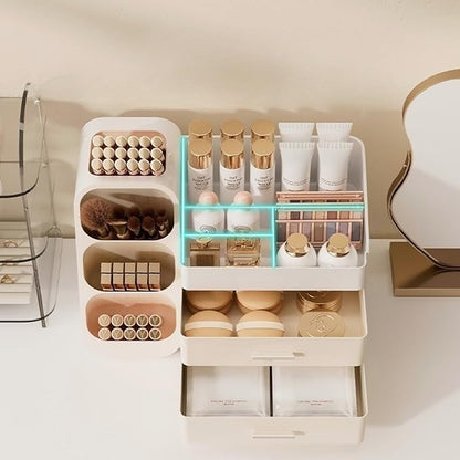 Makeup Organizer with Drawers for Vanity,Spacious Cosmetic Display Case,Perfect Storage Solution for Your Beauty Essential