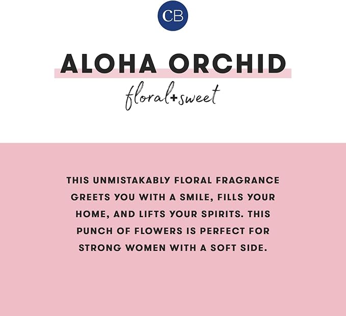 Capri Blue Scented Candles - Pattern Play Glass Jar Candles - Long Lasting Soy Wax Blend - Luxury Home Decor - Notes of Orchid, Jasmine, Gardenia & Floral Musk - Gifts for Women (Aloha Orchid, 8 oz)