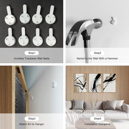 HOURIA Large Abstract Tan and Black Brush Stroke Framed Canvas Wall Art Set,Textured Beige Circle Wall Decor,Minimalism Brown Ink Line Artwork,Modern Shape Art Print for Living Room,Bedroom-16 x24 x3