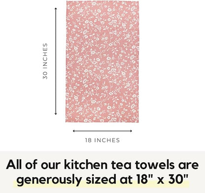 Modern Style Premium Kitchen Tea Towel Super Absorbent Fast Drying Microfiber Whispering Roses
