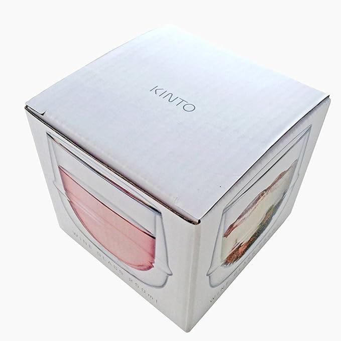 KINTO 23108 KRONOS Double Wall Wine Glass, 8.5 fl oz (250 ml), Heat Resistant Glass, Microwave and Dishwasher Safe, Gift, Present