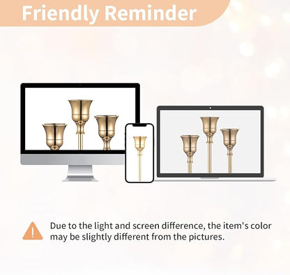 Nuptio Candlestick Candle Holders 30 Pcs Candle Stick Holder Gold Taper Candle Holder Candle Stand for Wedding Party Thanksgiving Halloween Birthday Mantel Baby Shower Table Centerpieces Decor