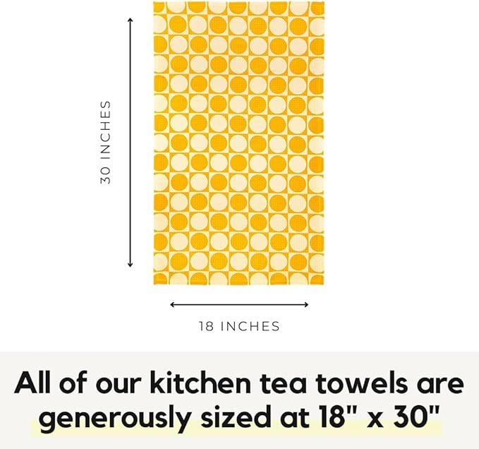Modern Style Premium Kitchen Tea Towel Super Absorbent Fast Drying Microfiber Golden Checkers