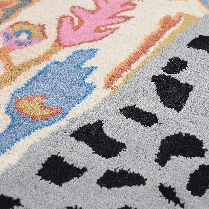 Hand Tufted Modern & Unique Animal Rugs 100% Wool, Soft and Durable Rugs for Your Living Room, Bedroom,Hall Or Any Room (Multi S1, 12 X 18 Feet)