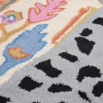Hand Tufted Modern & Unique Animal Rugs 100% Wool, Soft and Durable Rugs for Your Living Room, Bedroom,Hall Or Any Room (Multi S1, 12 X 18 Feet)