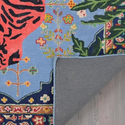 Hand Tufted Modern & Unique Animal Rugs 100% Wool, Soft and Durable Rugs for Your Living Room, Bedroom,Hall Or Any Room (Multi Colour W1, 10 X 13 Feet)