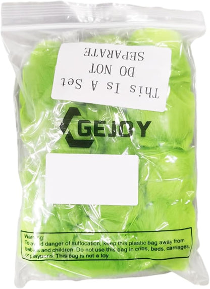 Gejoy 12 Pcs Lime Green Furry Christmas Ball Ornaments for Xmas Tree Green Christmas Hanging Decorations Soft Faux Fur Pom Pom Ball Ornaments for Home Party Supplies Fireplace Mantel Wall Decor