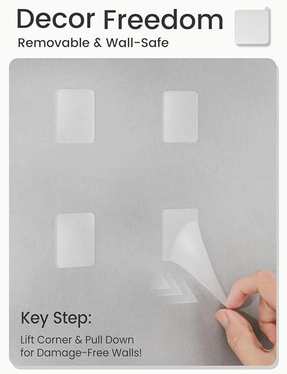 Bumusty Large Cork Board Alternative-36 x24 Felt Bulletin Board Tiles, with 30 Pushpins, 40 Adhesive Tabs, 6-Pack Slat Wall Paneling, Cork Boards for Office Push Pin Board Felt Board-Oatmeal