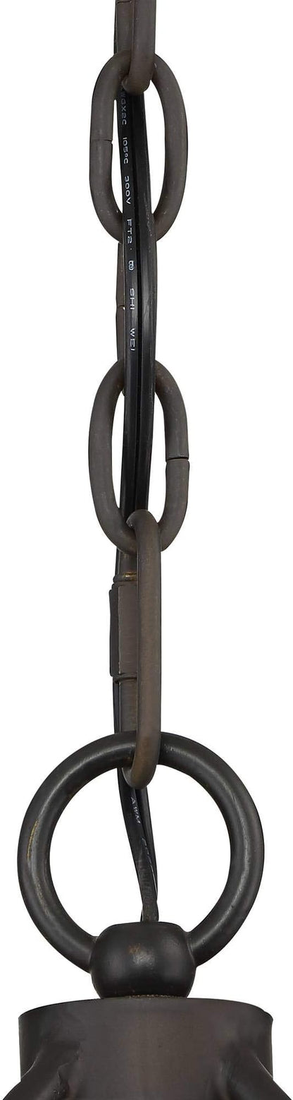 Possini Euro Design Pendant Light Fixture - 4 Light, Bronze Drum Shade, Rustic Industrial Pendant Light for Kitchen Islands, Living Rooms, Foyers, and Bedrooms - 22" Wide, 21 1/2" High