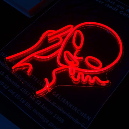 Lucunstar Red Alien Neon Sign Alien Neon Signs for Wall Decor,Man Cave Decor for Men,Shop Bar Pub Man Cave,Game Room,Hip Hop Party Led Lights Game Room Boy Gifts Personality Lovers