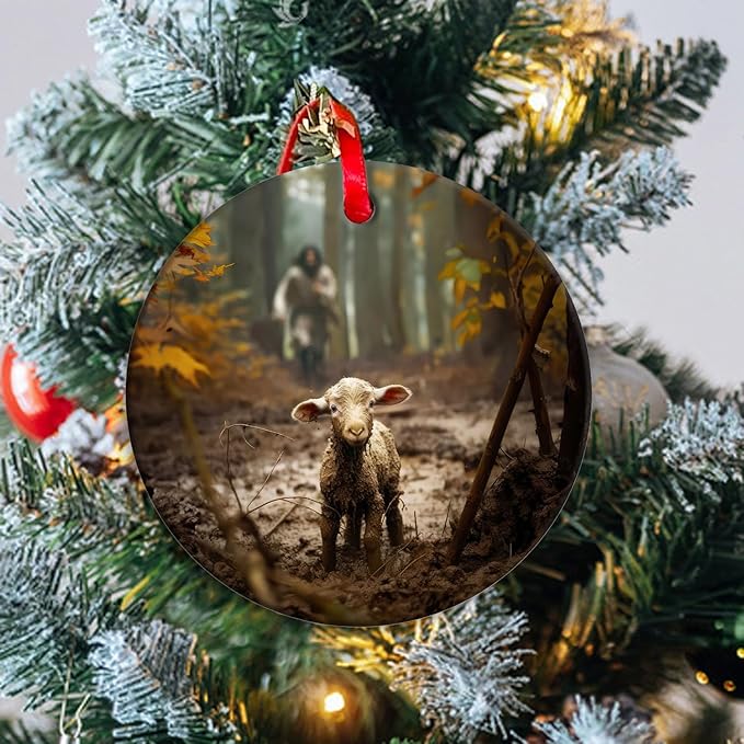 2025 Christmas Ornaments for Xmas Tree Decorations Christian Gifts for Catholic Women Decorations Indoor Hanging Ornament Religious Gift for Christians Baptism Gifts for Boys & Girl, B-138