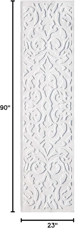 My Texas House Lady Bird Area Rug 1.11x7.6 Indoor Outdoor, Natural