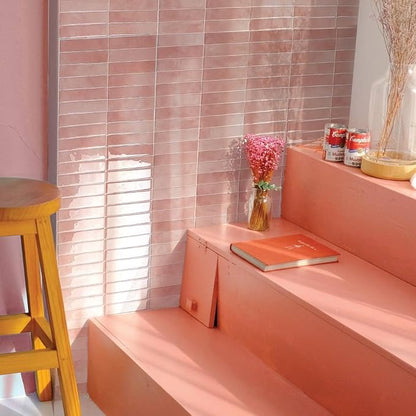 SMART TILES Peel and Stick Backsplash - 5 Sheets of 11.43" x 9" - 3D Adhesive Peel and Stick Tile Backsplash for Kitchen, Bathroom, Wall Tile