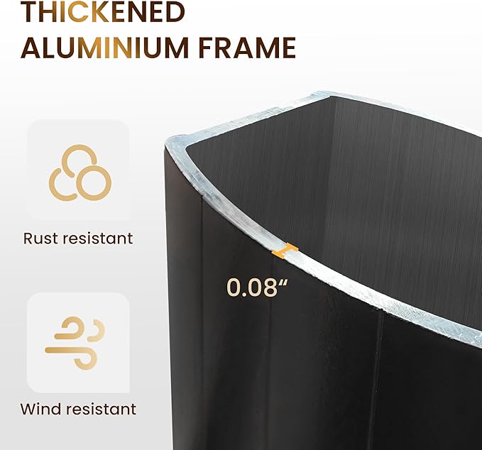 10 X 13 FT Cantilever Patio Umbrella with Base Included Outdoor Heavy Duty Double Top Windproof Rectangle Offset Umbrellas with 360-degree Rotation for Pool Deck Backyard, Beige