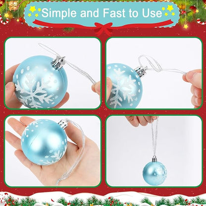 JUNEBRUSHS 300Pcs Christmas Ornament Hangers, Hand Tied String Ties Ornament Loops Thin Ribbon for Ornaments Christmas Tree Hanging Decorations (Silver)