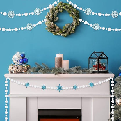 UPINS Christmas Pom Poms Balls, 600 Pieces Light White Pompoms Pom Poms for Crafts Making DIY Holiday Christmas Decorations Supplies (3 Size )