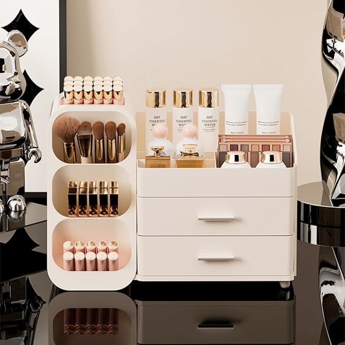 Makeup Organizer with Drawers for Vanity,Spacious Cosmetic Display Case,Perfect Storage Solution for Your Beauty Essential